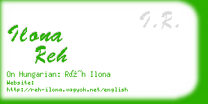 ilona reh business card